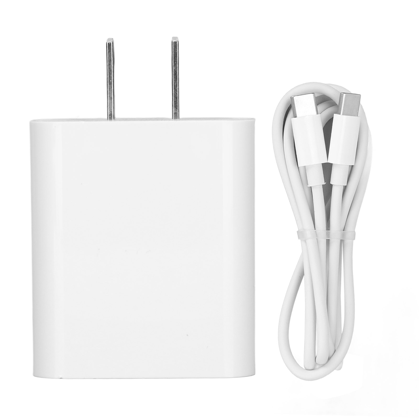 Qc3.0 18w Dual-port-pd-schnellladegerät Mit Usb-c-kabel Für Smartphones (100–240 V, Us-stecker)