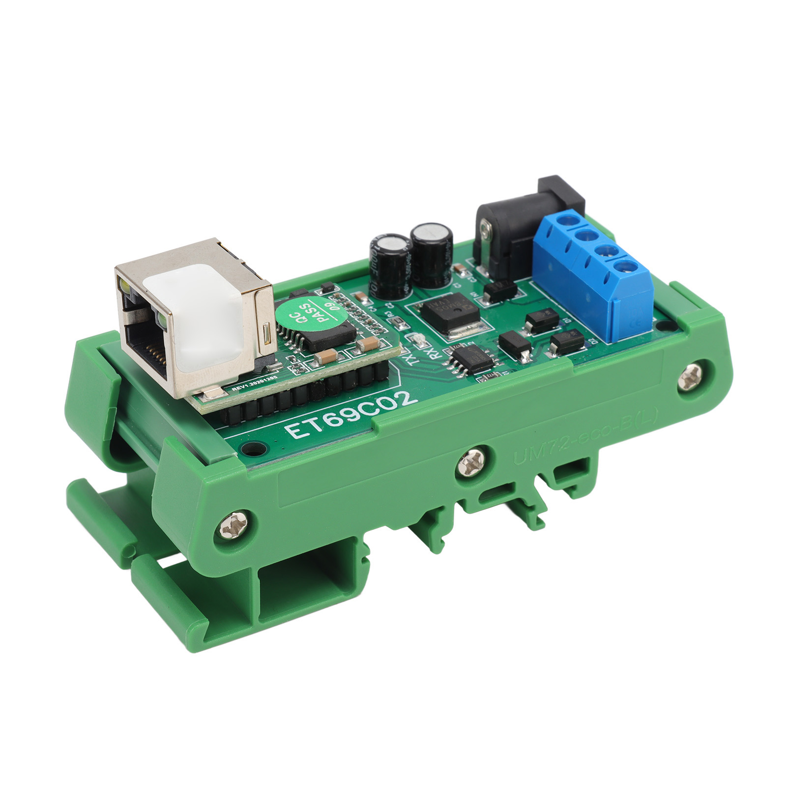 9600 Bps Rs485 Ethernet-konverter Mit Tvs-überspannungsschutz, 12v Tcp/udp-modul, Gehäuse Im Lieferumfang Enthalten