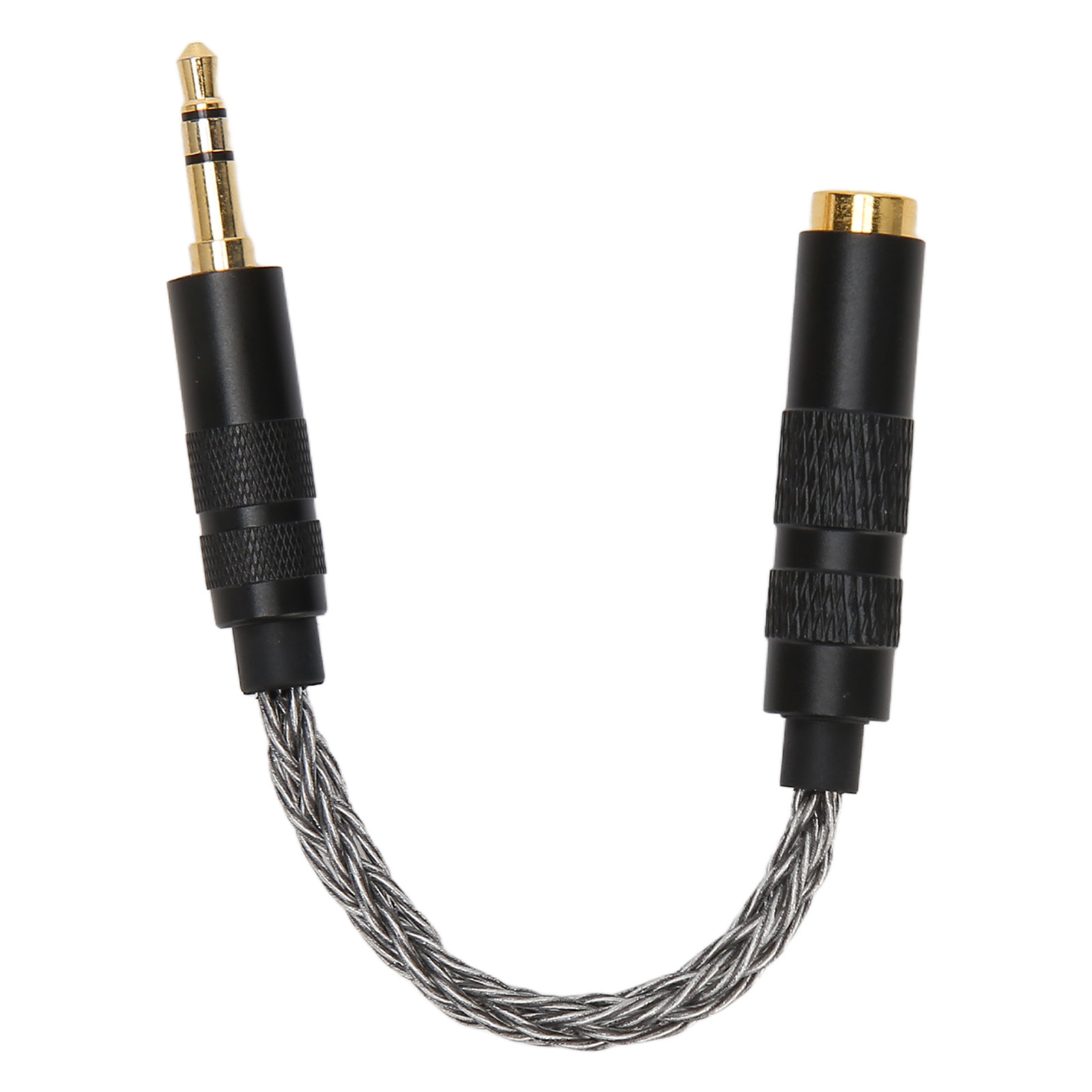4,4-mm-klinkenbuchse Auf 3,5-mm-klinkenstecker-stereo-adapter, Vergoldete Anschlüsse, Tragbares Kopfhörer-adapterkabel, Kaltgrau
