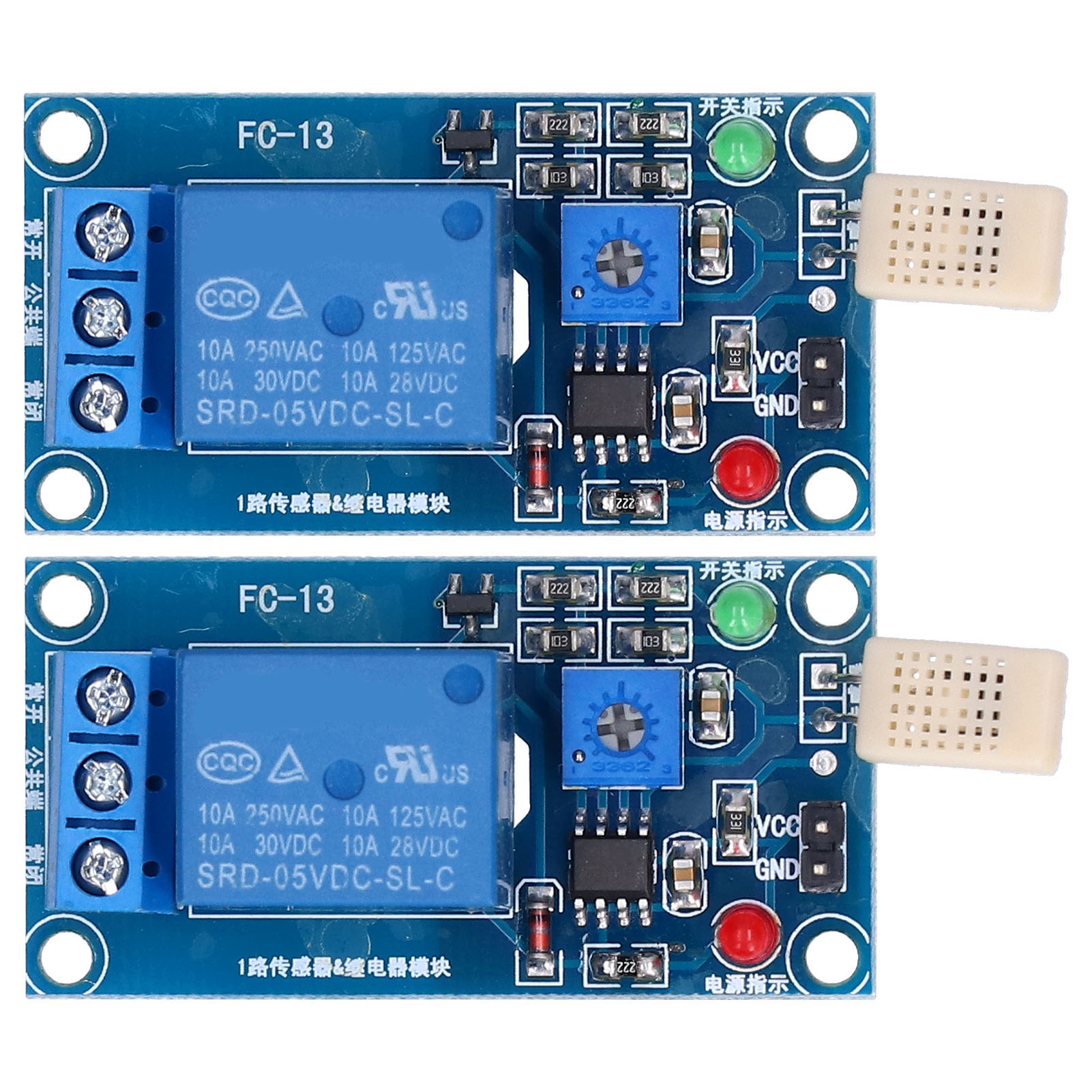 2-teiliges 5-v-dc-feuchtigkeitssensormodul Mit Relais Und Feuchtigkeitsregler Für Schaltschränke