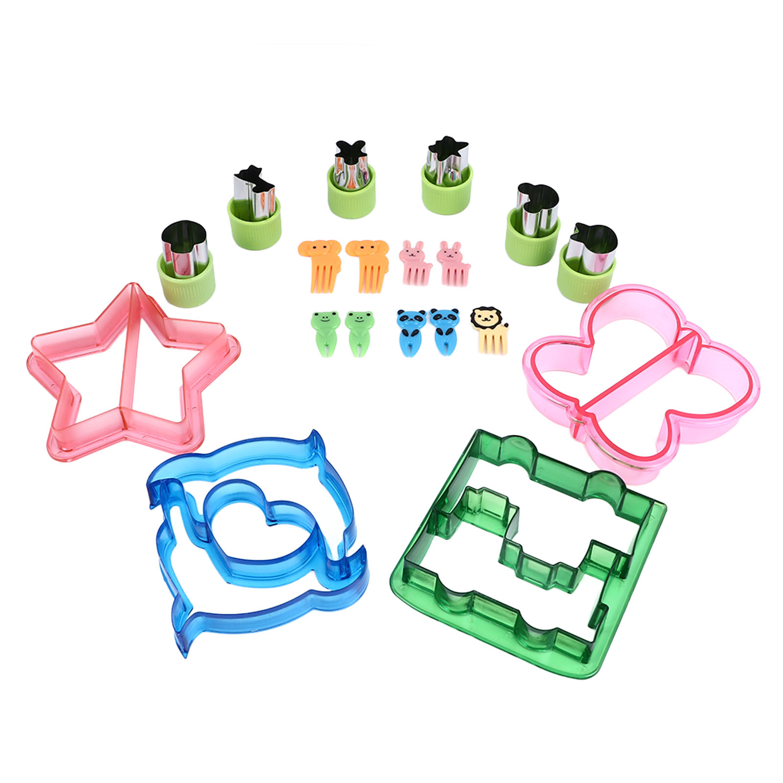 20-teiliges Set Mit Ausstechformen Für Kinder-sandwichkekse, Gemüseformen, Mini-obstkekse, Formen, Aus Edelstahl Ps