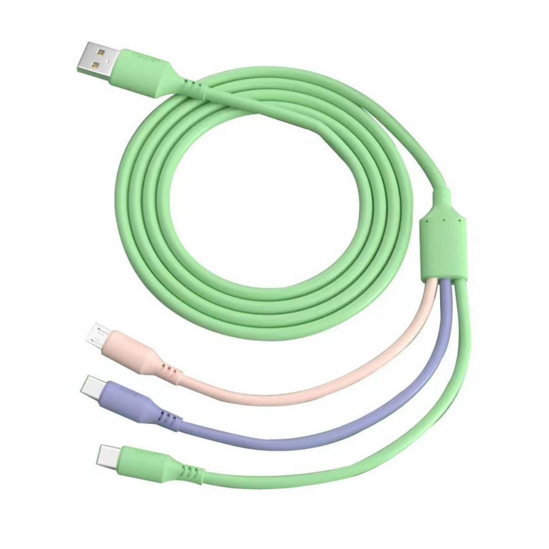 5a 3-in-1 Usb-kabel Für Schnelles Laden Und Synchronisieren Mit Micro-usb, Typ-c Und Huawei