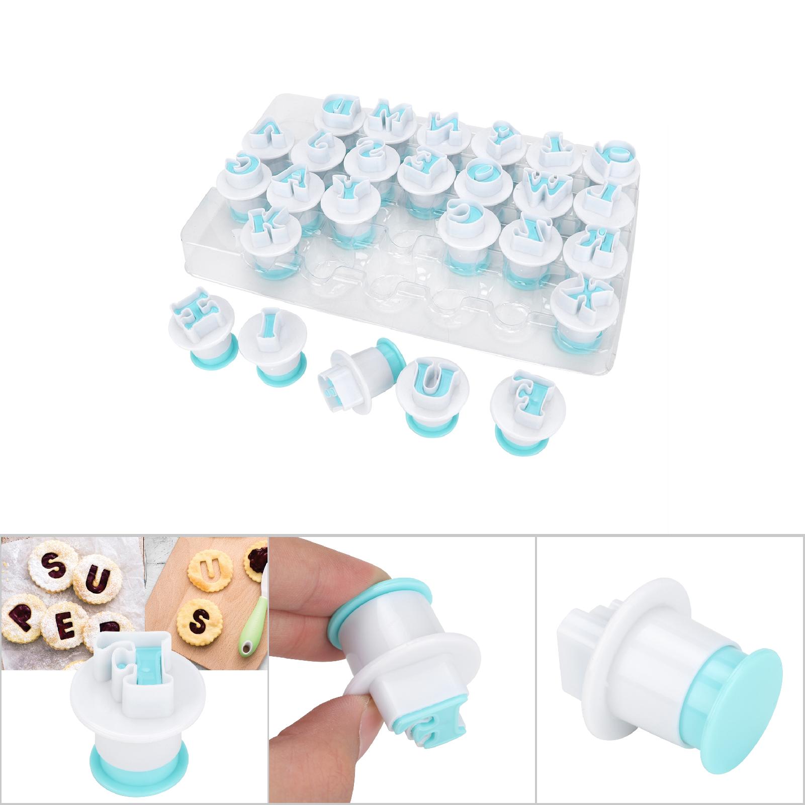 26-teiliges Alphabet-ausstechförmchen-set In Großbuchstabenform Für Selbstgemachte Kekse, Backformen Und Fondant-dekorationen