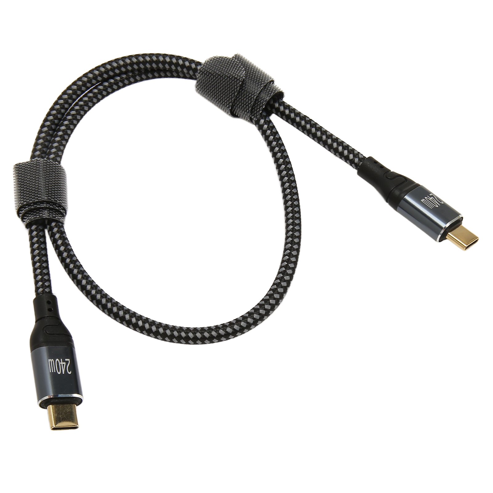 1,6 Fuß Langes Usb-c-auf-usb-c-kabel (stecker Auf Stecker) Mit Pd240w Pd3.1-zertifizierung, E-mark-chip, Nylon, Zum Schnellladen Von Laptops, Smartphones Und Tablets