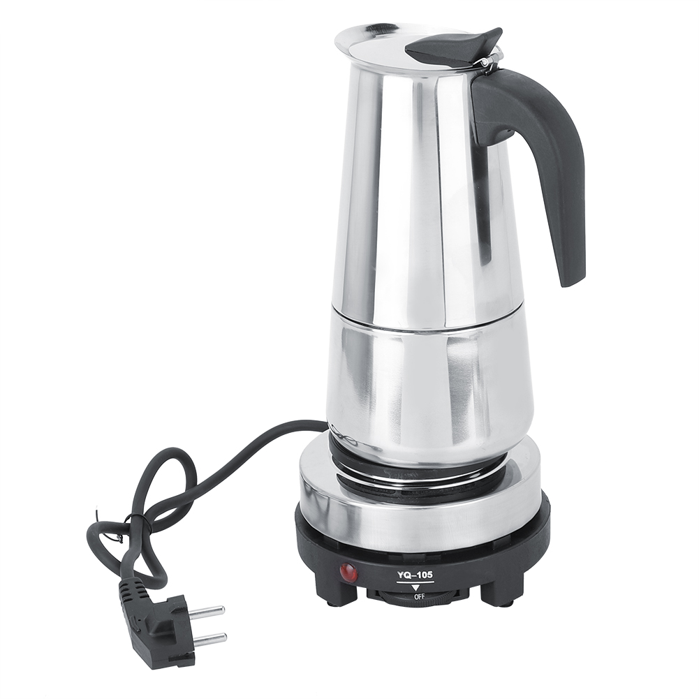 Elektrische Kaffeemaschine Aus Edelstahl, 450 Ml, 220–240 V Mit Eu-stecker, Für Den Herd