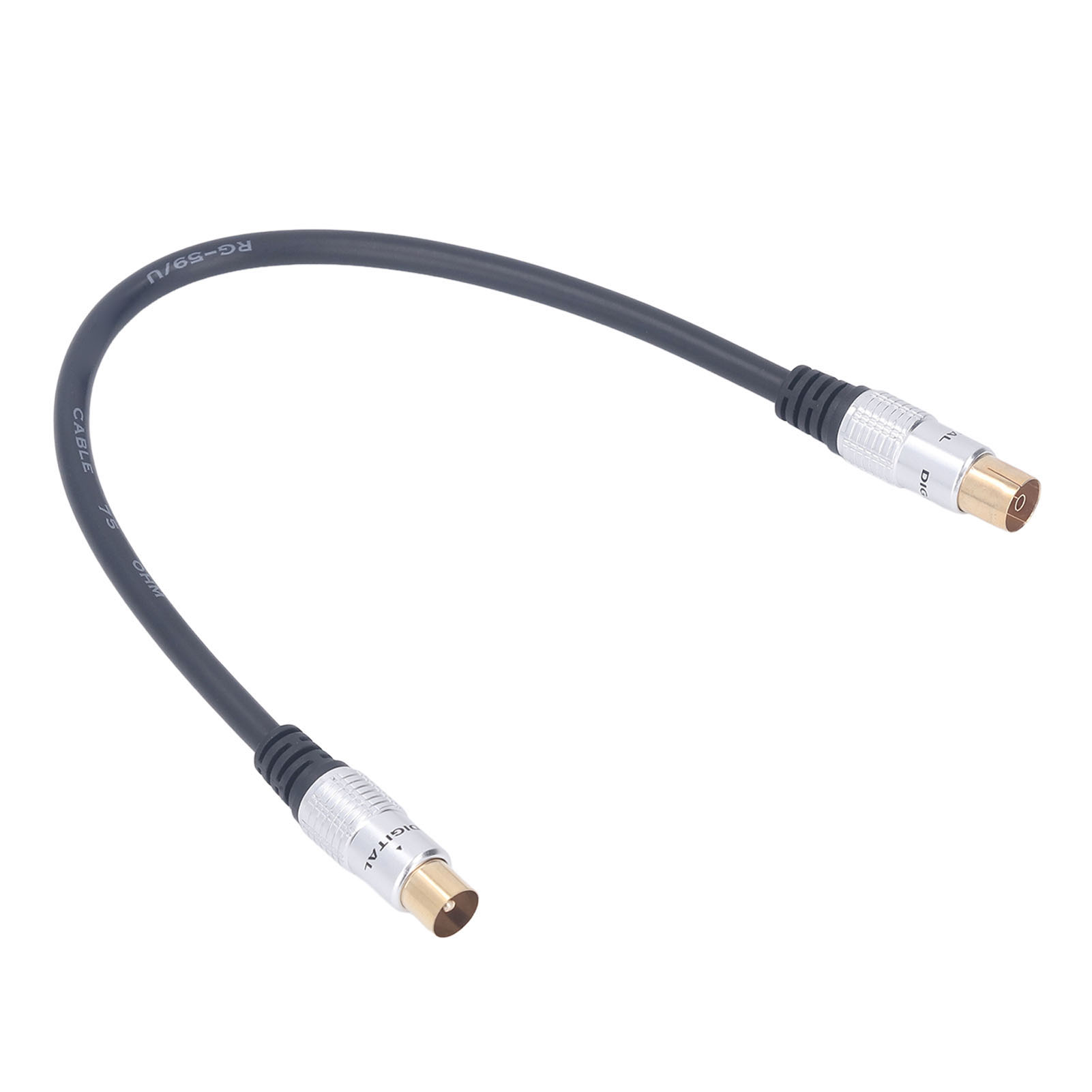 9,5 Mm Koaxial-tv-kabel Mit Vergoldeten Steckern Für Kabel- Und Satellitenmodems