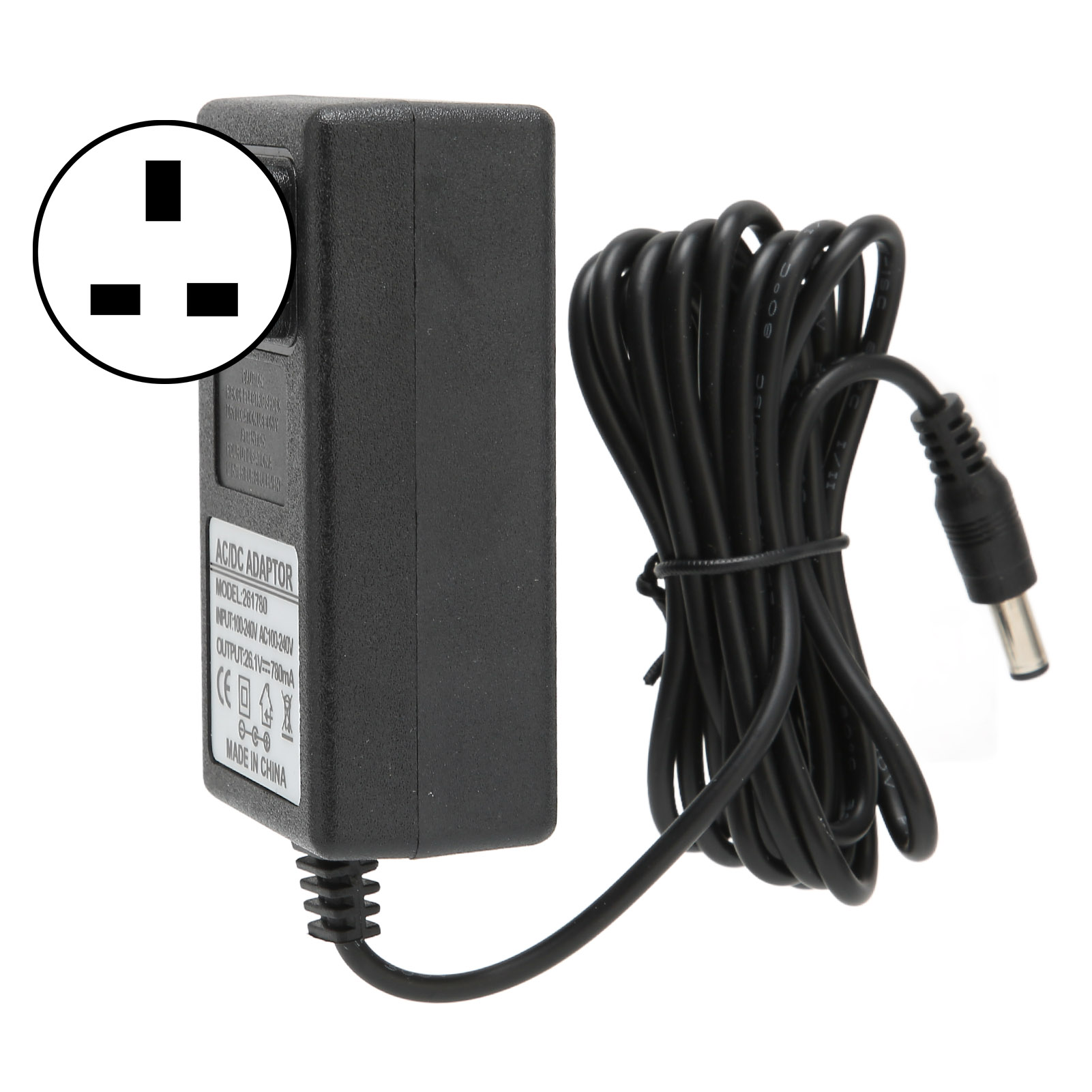 Hochisolierendes Staubsauger-ladegerät Mit Überspannungsschutz, Abs, 26,1 V, 100–240-v-adapter, Uk-stecker