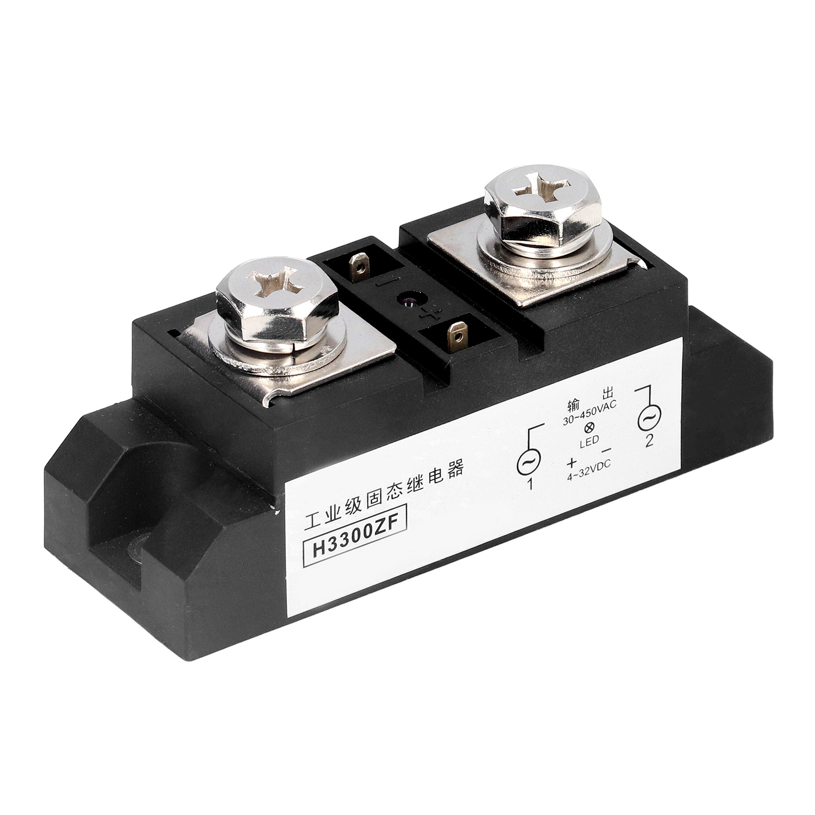 Industrielles Halbleiterrelais 4-32 Vdc Bis 30-450 Vac, Verstärkte Aluminiumplatte, Verbesserte Dc-steuerung