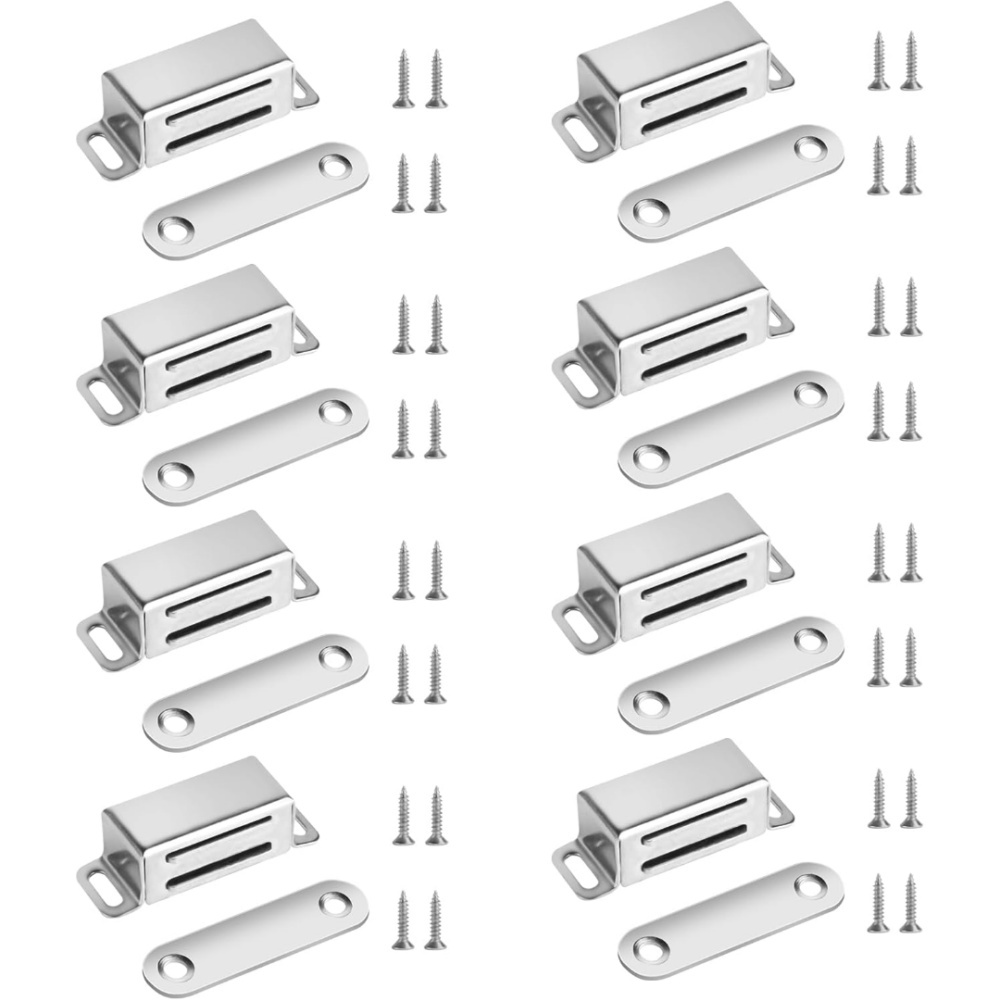 8 Magnetschlösser Für Schranktüren, Magnetschlösser Für Küchen, Schränke Und Kleiderschränke, Magnetischer Türschließer
