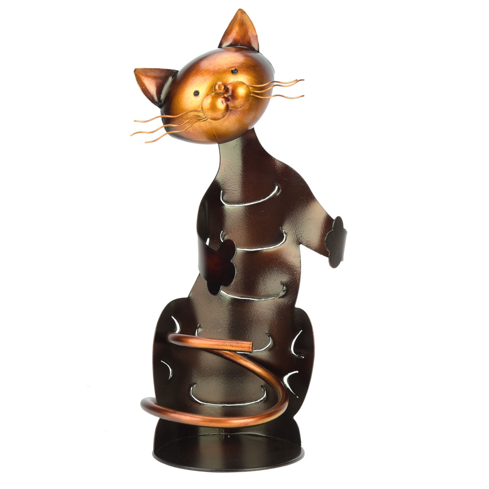 Katzenförmiger Kuschel-weinflaschenhalter, Einzigartiger Flaschenständer, Innovative Tischdekoration