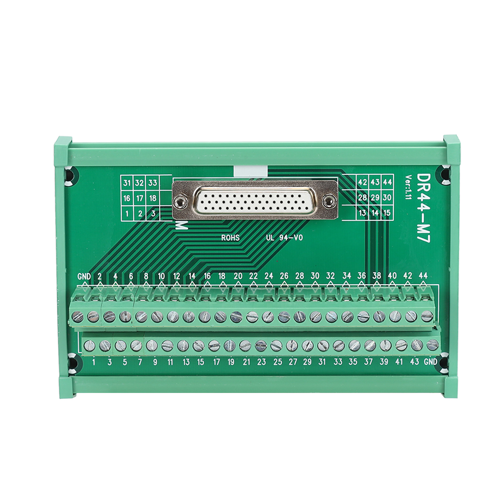 Buchsen-klemmenblock-schnittstellenstecker, Dc 60v Unterbrechungsplattenmodul Dr44-m7 Für Verdrahtung
