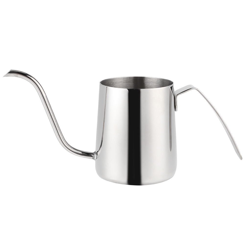 Edelstahl-kaffeekessel 250 Ml Mit Langem Ausguss Und Griff Für Zuhause Oder Café – Ohne Deckel