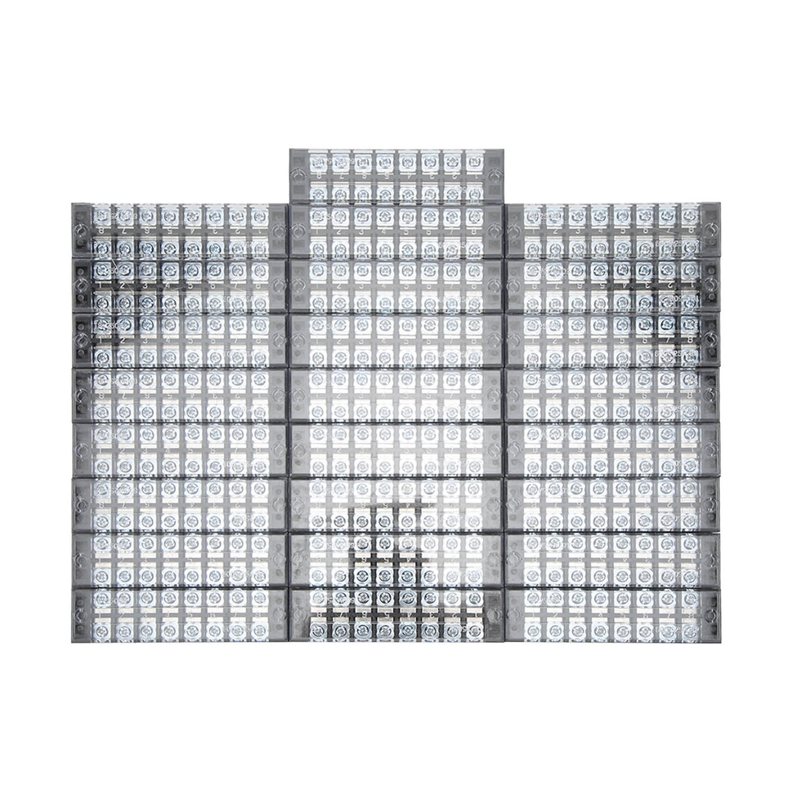 Satz Mit 25 Tb-2508l-klemmenblöcken, 8-polig, Zweireihig, Für 25-a-600-v-schaltschränke