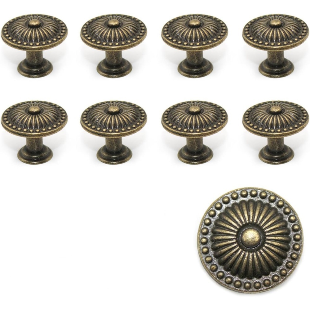 Vintage-schubladengriffe, 8 Stück, 24 Mm, Für Küche, Bad, Kleiderschrank Und Kommode