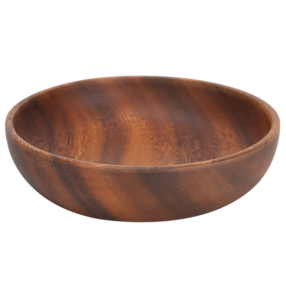 Holzschale Für Obst, Snacks, Salate Und Suppen – Ideal Für Cafés Oder Zuhause – 17,5 X 4 Cm