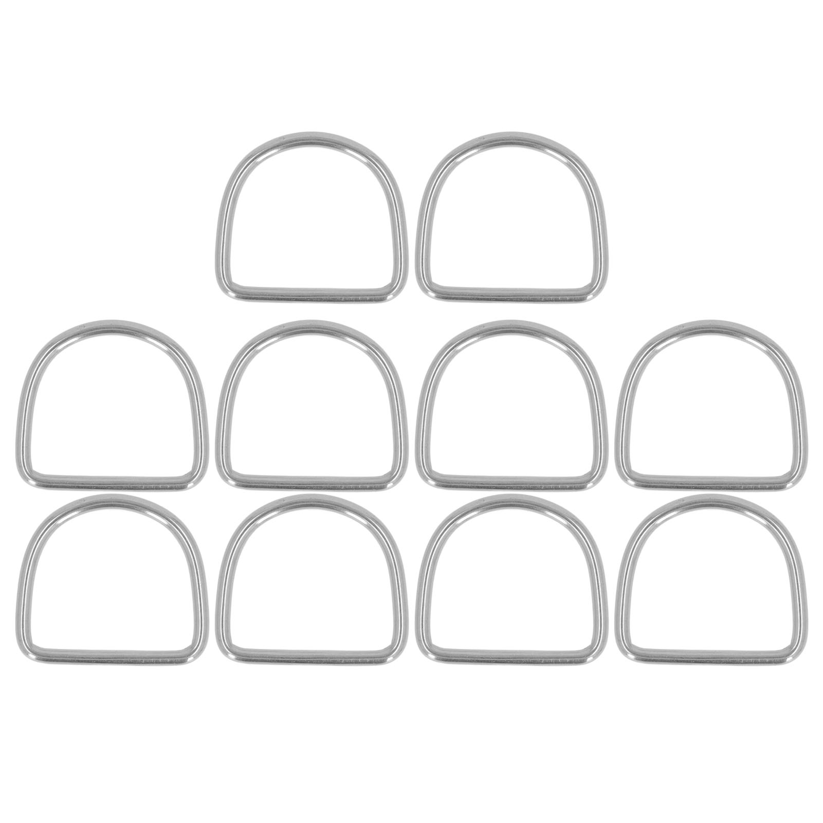10 Stück D-ringe Aus Edelstahl 316 Für Boots- Und Kajakzubehör, 25 X 22 X 4 Mm