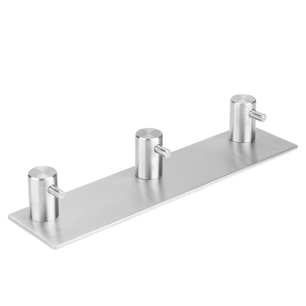 Edelstahl-wandklebehaken Für Handtücher, Kleidung Und Hüte (3 Gerade Haken)