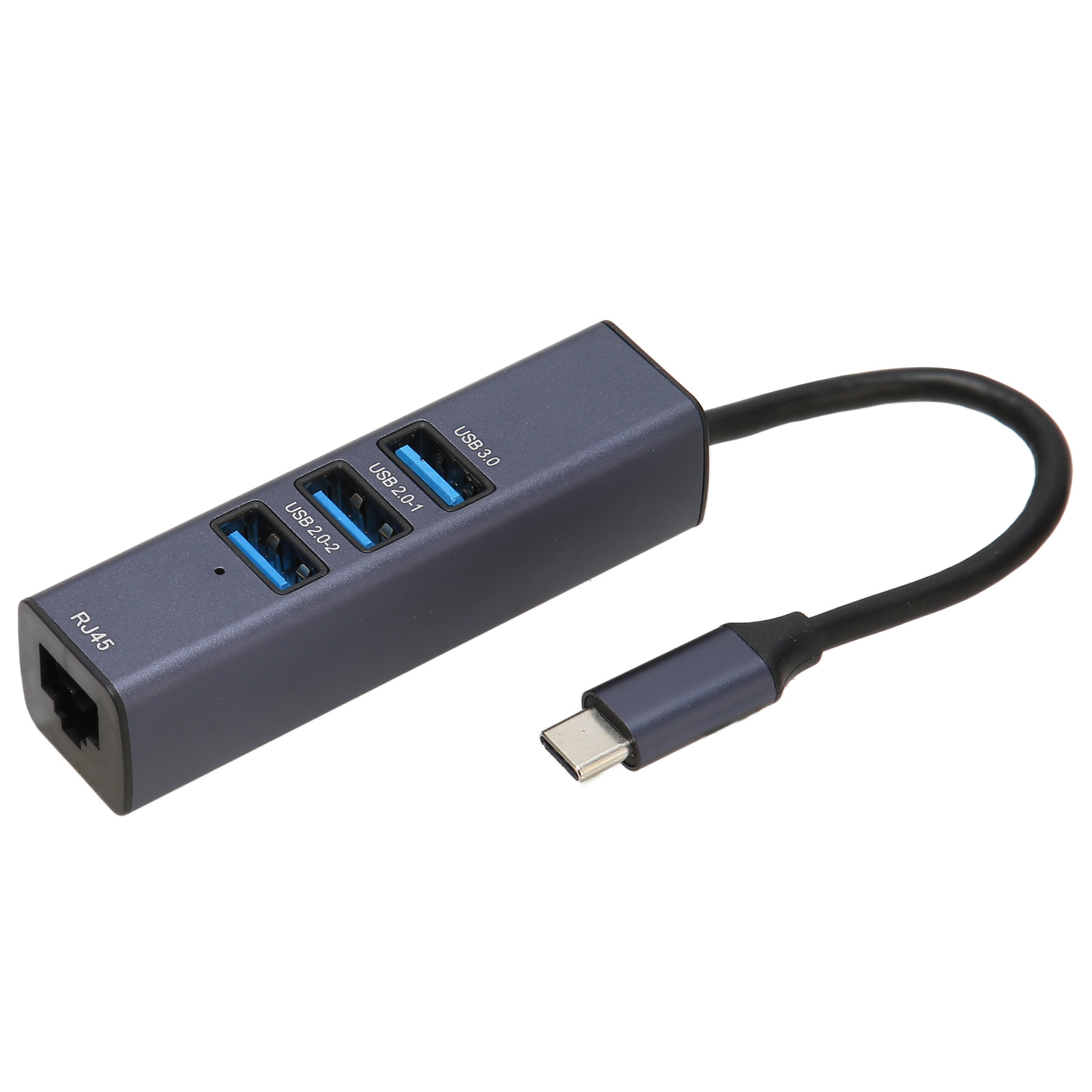 4-in-1 Usb-c-hub Mit Gigabit-ethernet-rj45-anschluss, 3 Usb-anschlüssen Und Speicherunterstützung Für Laptops Und Tablets