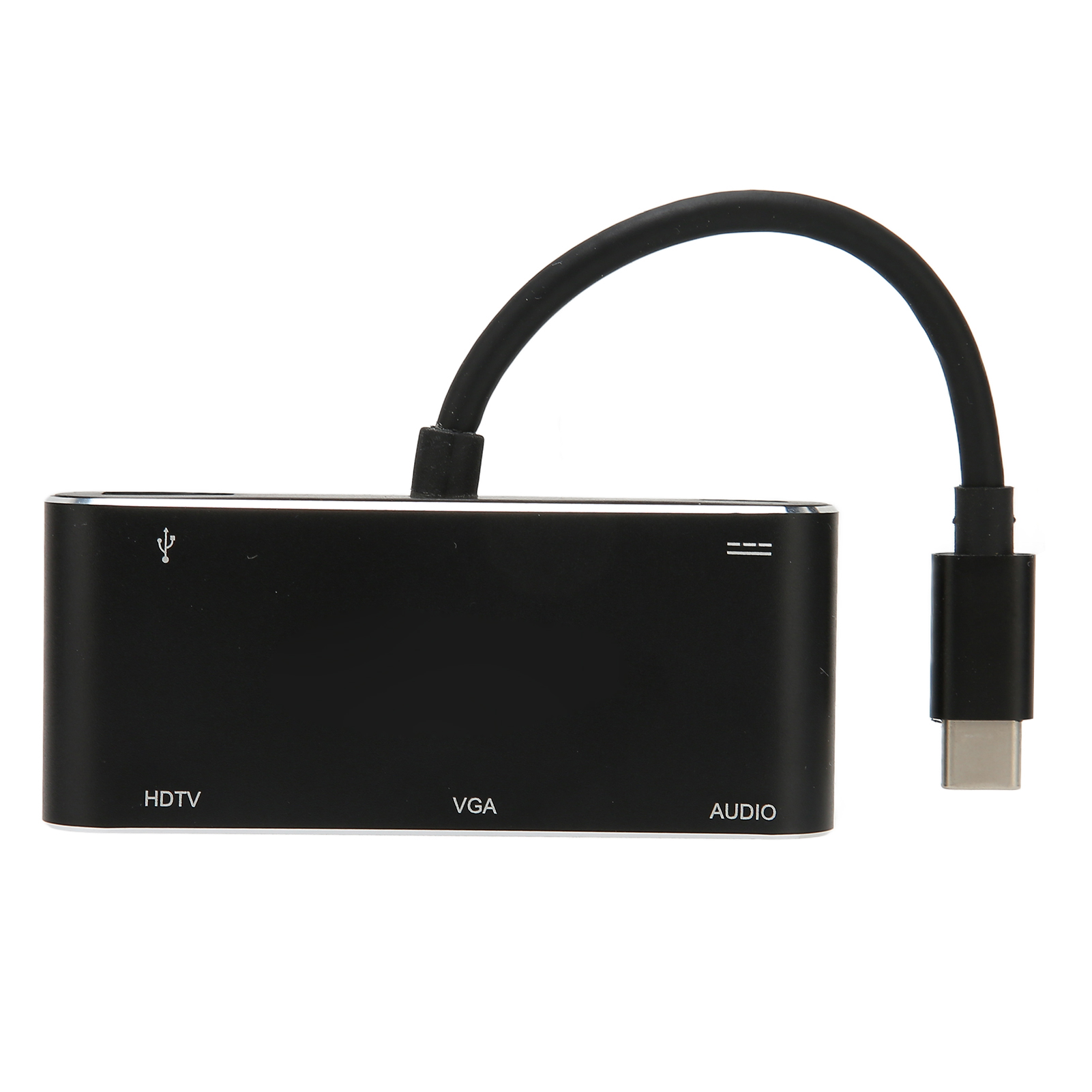 5-in-1 Usb-c-hub Mit Mehreren Anschlüssen, Vga-anschluss, Schnellladefunktion Und Pd-unterstützung, Tragbar Für Pc, Smartphone Und Tablet