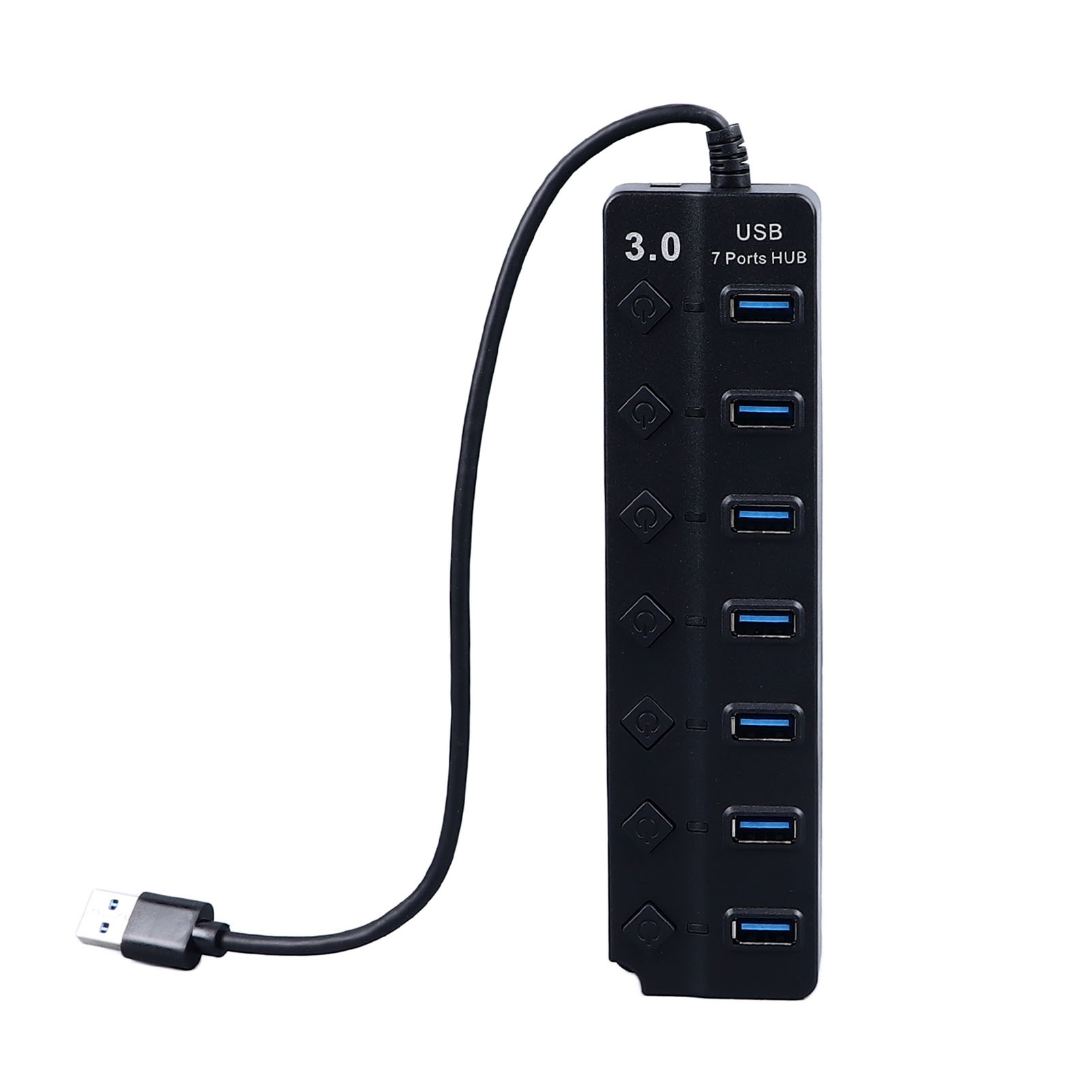 Kompakter 7-port-usb-c-hub Mit Separatem Schalter Für Laptops Und Mobilgeräte