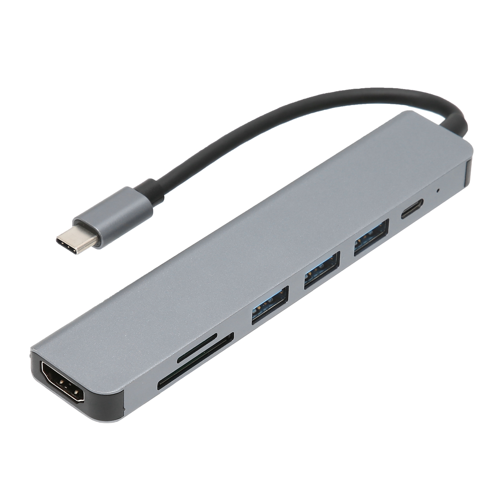 7-in-1 Usb-c-hub Mit 100-w-pd-schnellladefunktion Und 4k-ausgang Für Macbook Pro, Tragbar Und Sicher