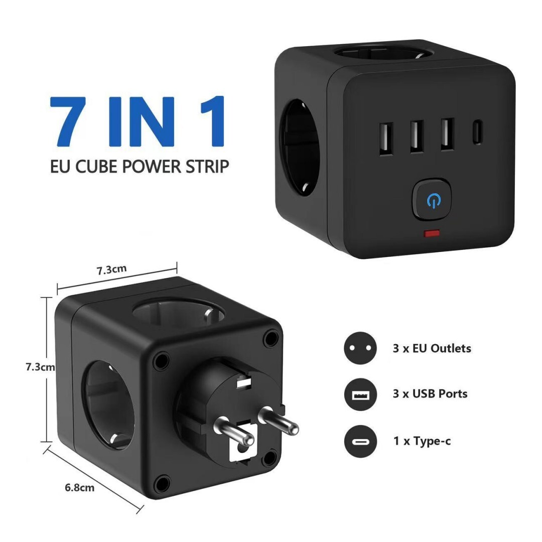 7-in-1-reiseadapter Für Europa Mit Standardstecker