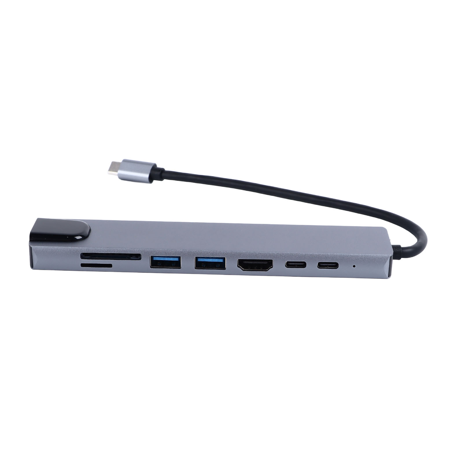 8-port-dockingstation (typ C), Zinklegierung, Ultra Hd 4k, Rj45-anschluss, Direktverbindung Für Pc, Laptop Und Smartphone