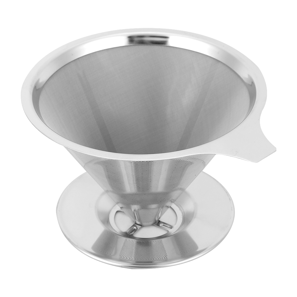 Wiederverwendbarer Kaffeefilter Aus Edelstahl, Trichterfilter Für Die Zubereitung Von Filterkaffee
