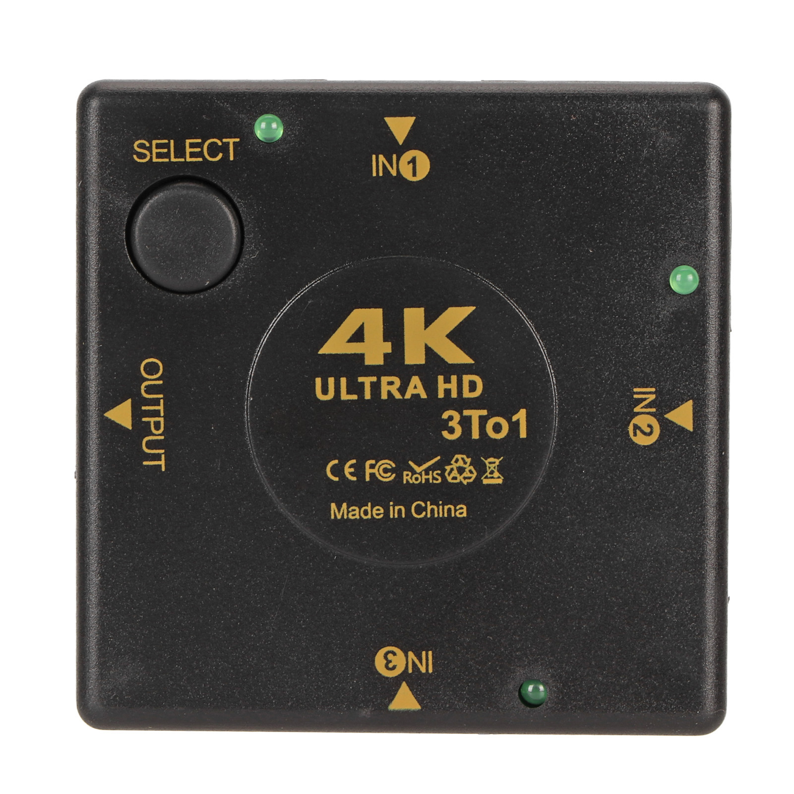 3-in-1 Hdmi-switch Mit 4k-3d-ausgang Für Pc, Spielekonsole, Fernseher Und Projektor