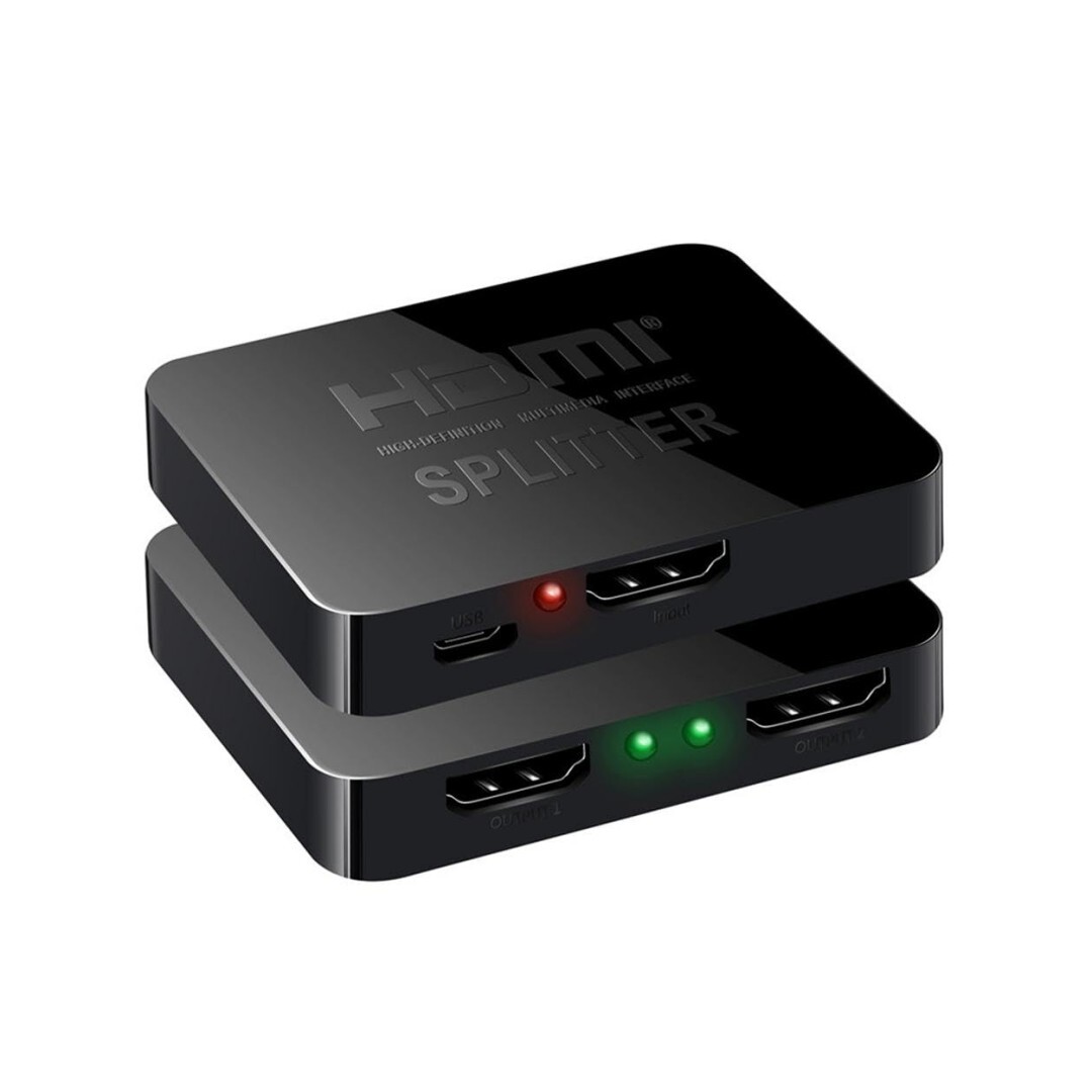 Hdmi-switch/splitter Mit 1 Eingang Und 2 Ausgängen, 4k 30hz, Kompatibel Mit Ps4, Laptops, Tv-boxen Und Projektoren Für Dual-display-betrieb.
