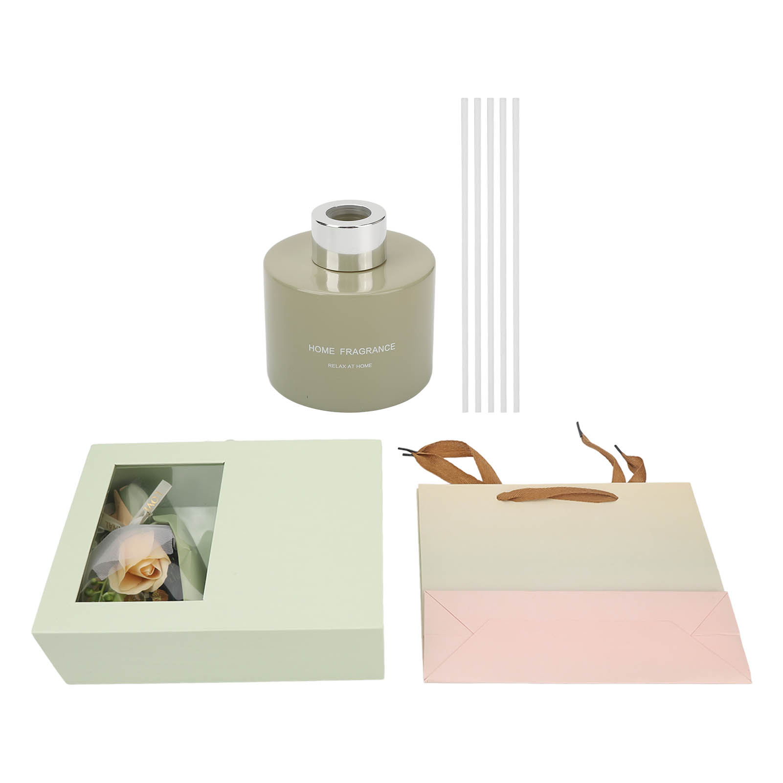 Duftöl-diffusor Mit Stäbchen – Blumiges Duftset Für Zuhause