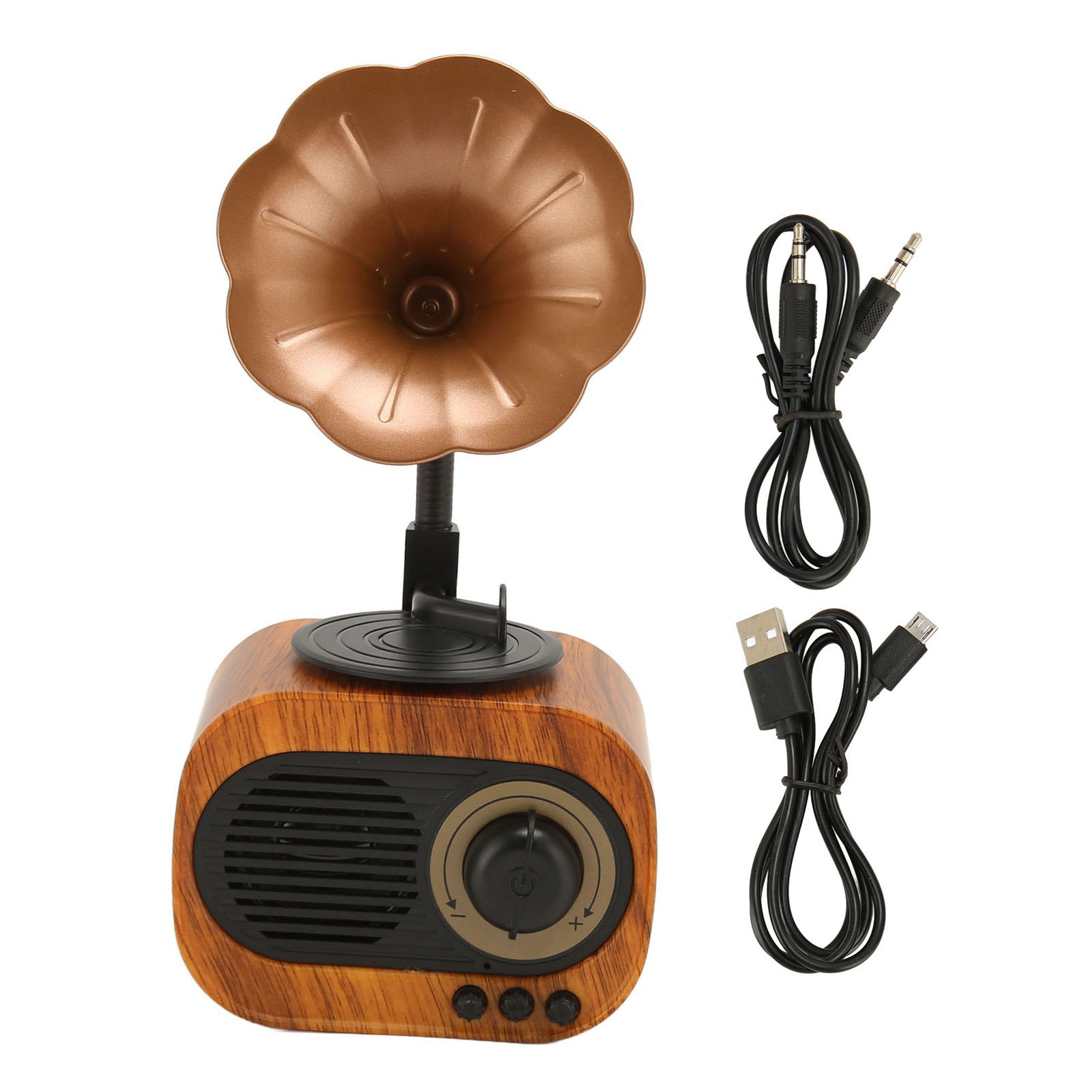 Retro-bluetooth-lautsprecher, Tragbarer Wiederaufladbarer Phonograph, Kabelloses Stereoradio