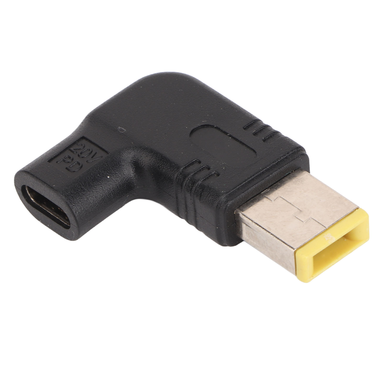 Usb-c-buchse Auf Vierkantstecker-adapter, 100 W Schnellladefunktion (pd), 90°-winkelstecker Für Laptops