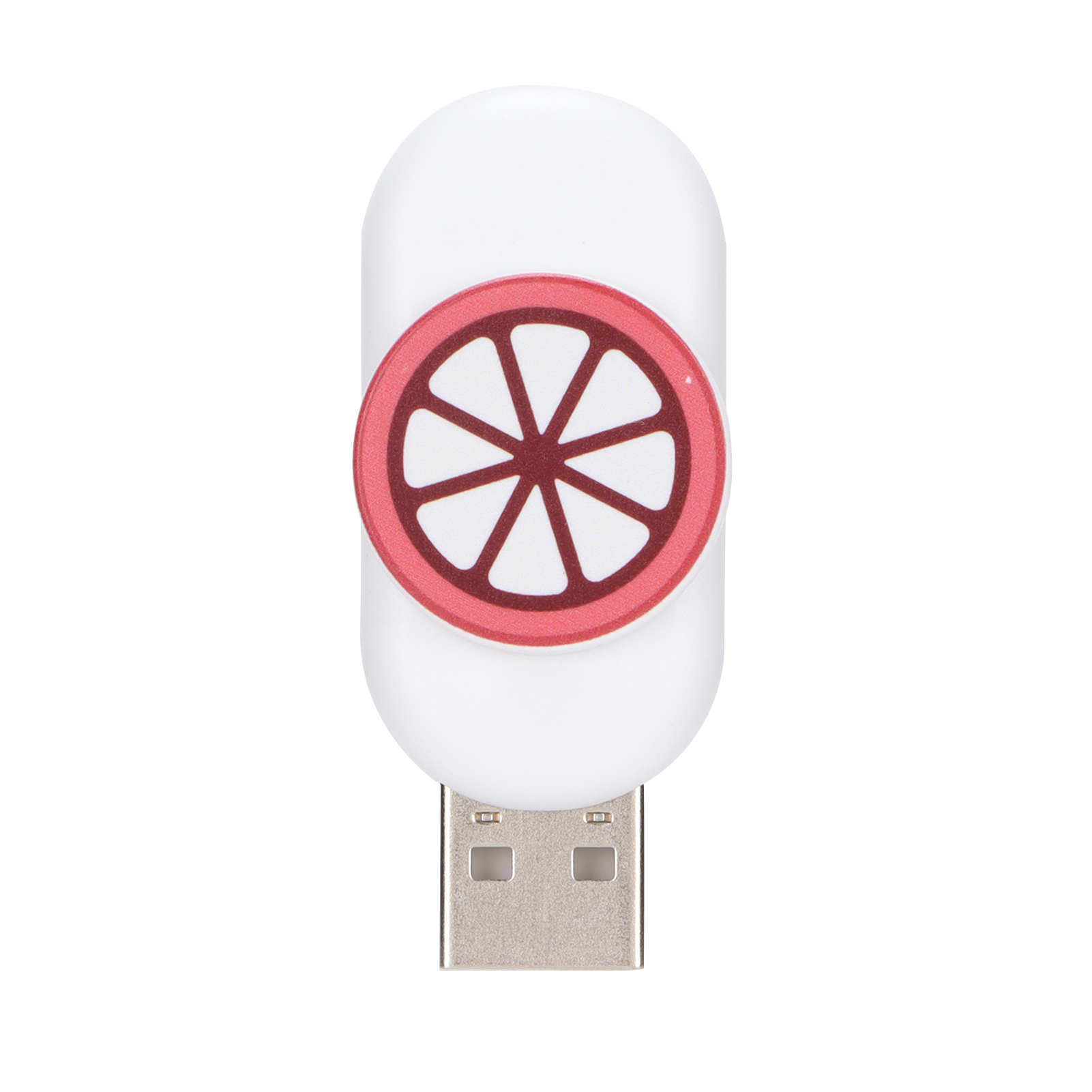 Niedlicher Usb-stick Im Mangosteen-design (128 Gb) – Mini-speichergerät Mit Praktischem Griff Im Cartoon-stil