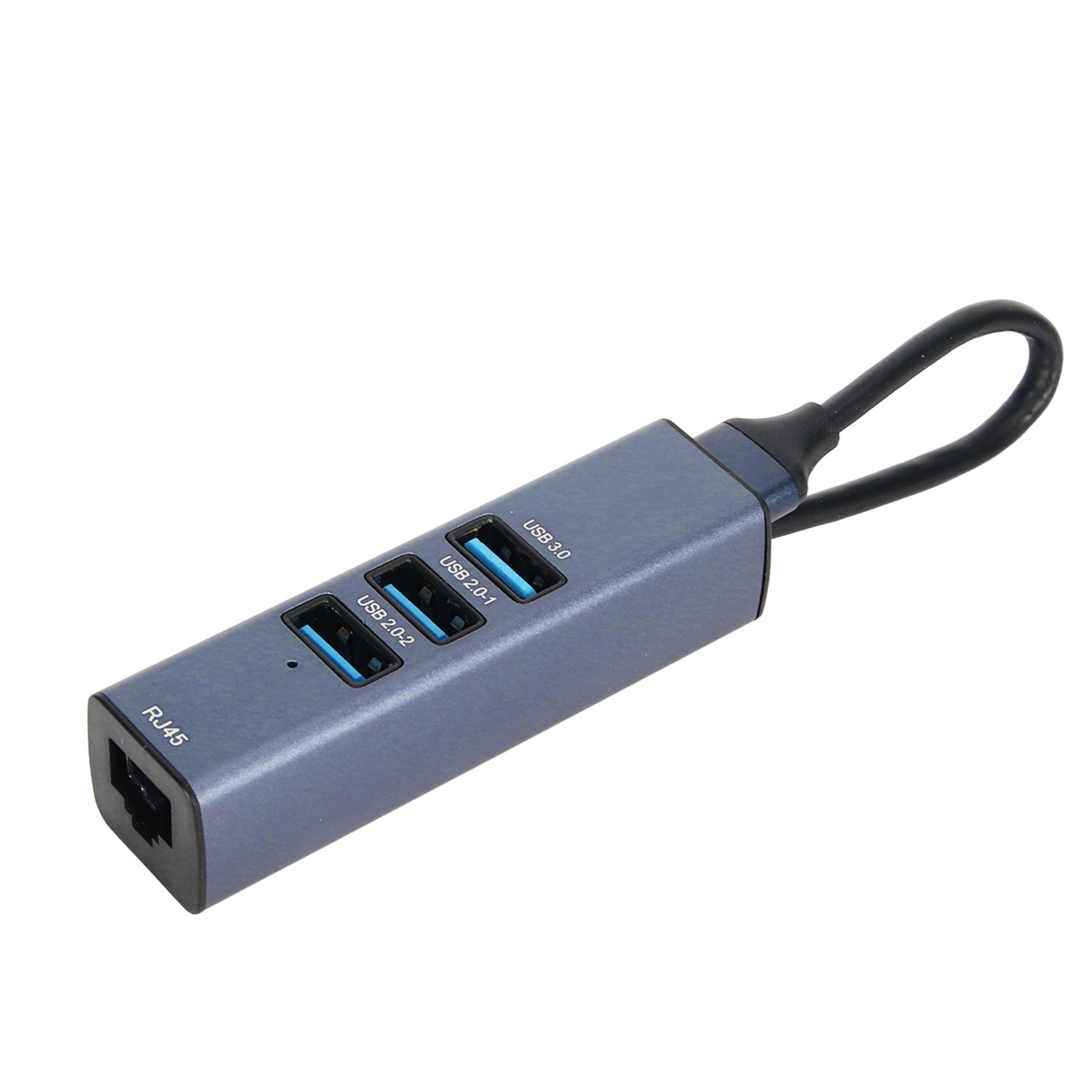 4-port-usb-zu-ethernet-adapter, 100 Mbit/s/5 Gbit/s, Aluminiumlegierung, Für Laptop, Desktop-pc, Tablet