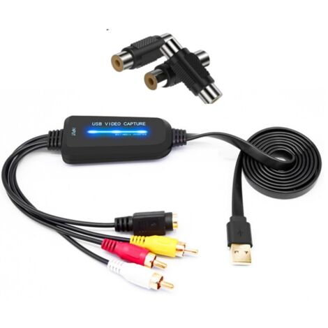 Vhs-digital-konverter – Usb 2.0 Full Hd-videoaufnahmekarte – Digitalisieren Sie Vhs-, Mini-dv-, Hi8- Und Dvd-kassetten