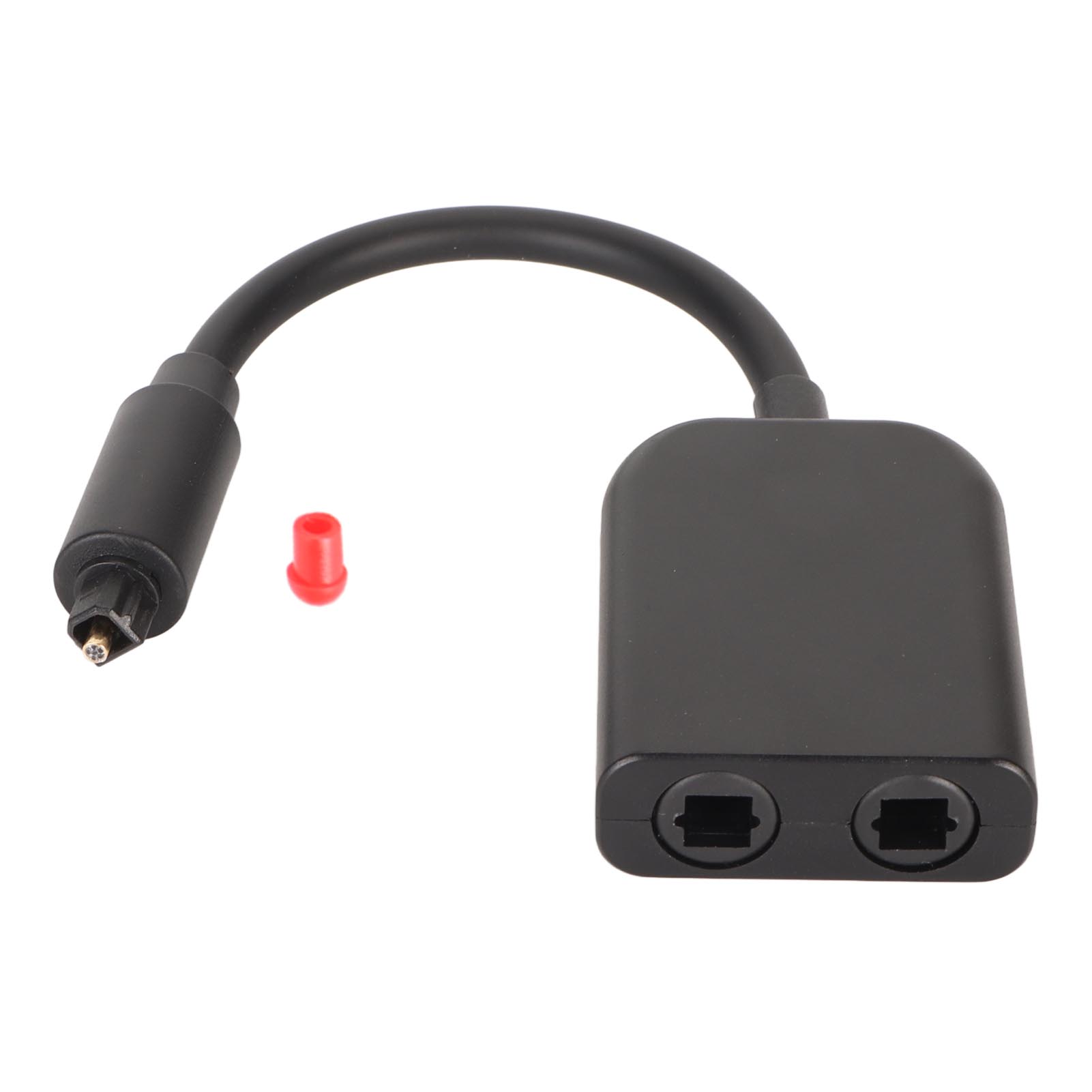 Optischer Splitter Mit 1 Eingang Und 2 Ausgängen (stecker/buchse), 6 Fasern Für Ps3, Xbox One S Und Cd/dvd-player