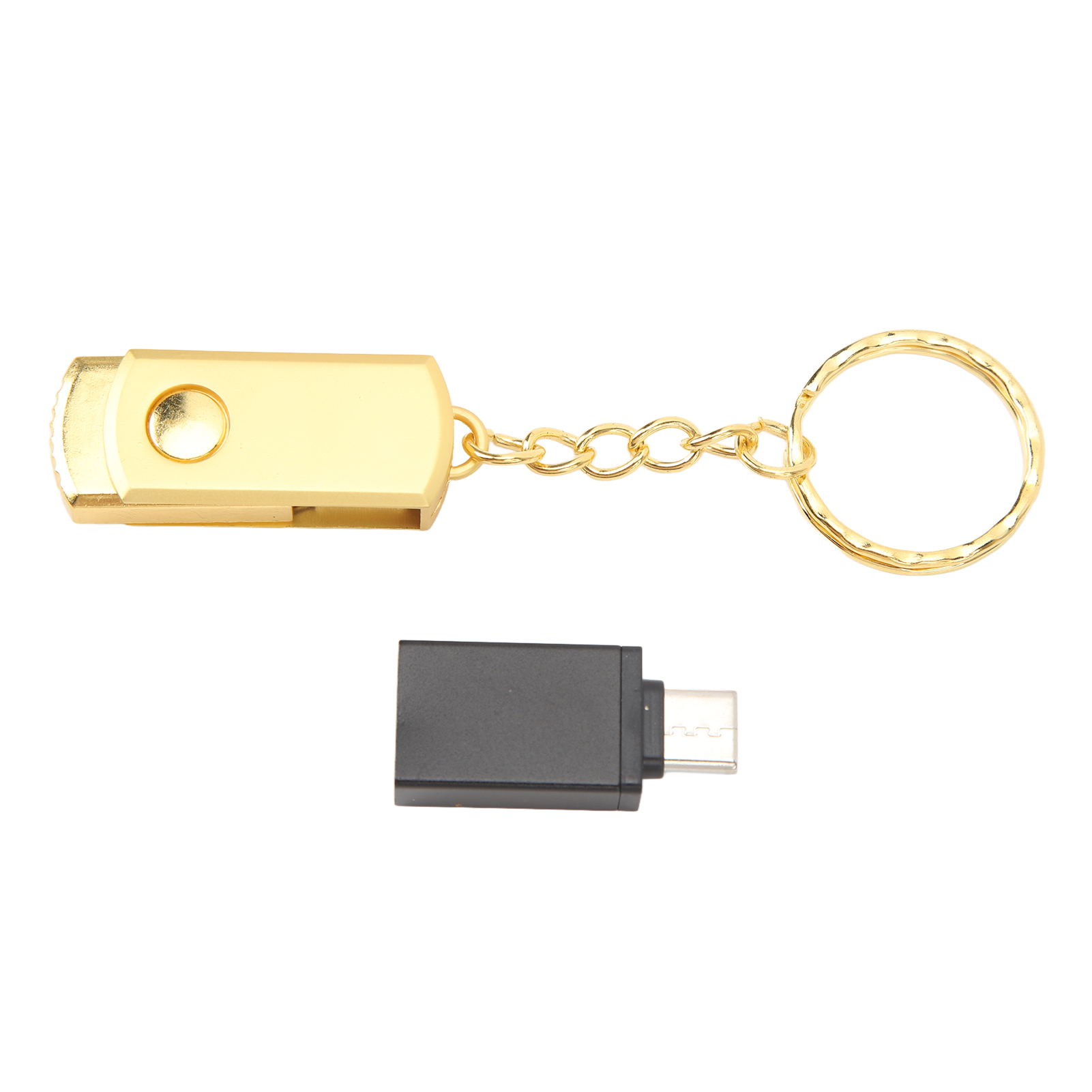 Gb Gold-usb-stick, Schnelle Usb 2.0-datenübertragung Mit Usb-c-adapter Für Laptops