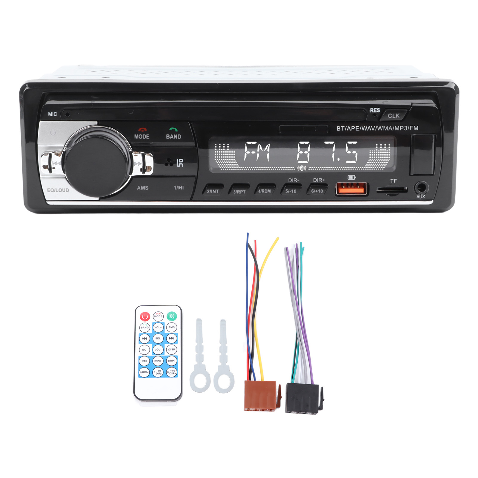 Bluetooth-mp3-autoradio Mit Usb, Kartenleser, Freisprechfunktion, Platzsparendem Design Und Verlustfreier Musikwiedergabe Für Autos