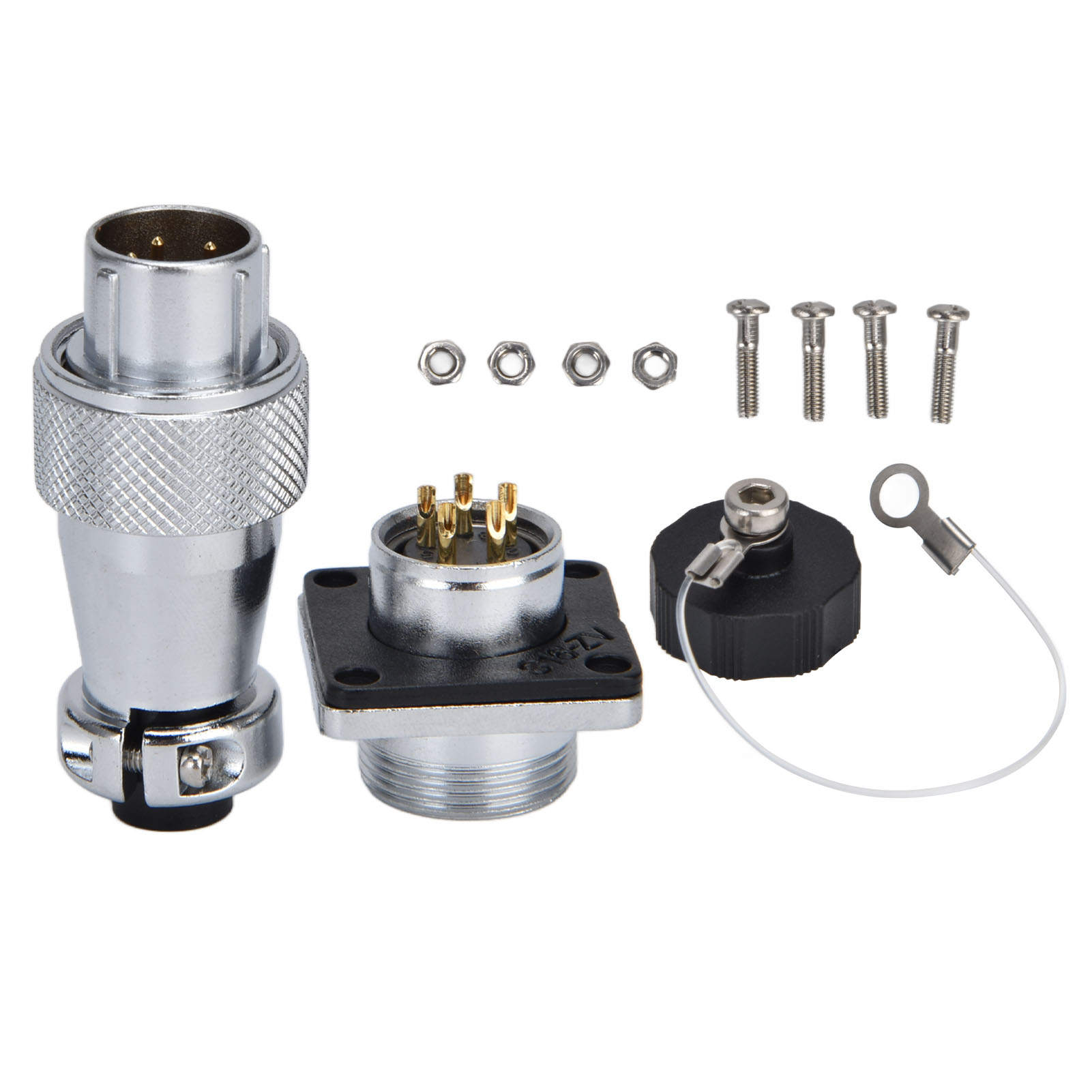 Ws16 500v Wasserdichter Stromanschluss, Männlicher Und Weiblicher Luftfahrtstecker, Robuster Stecker Und Buchse Für Industrielle Anwendungen.