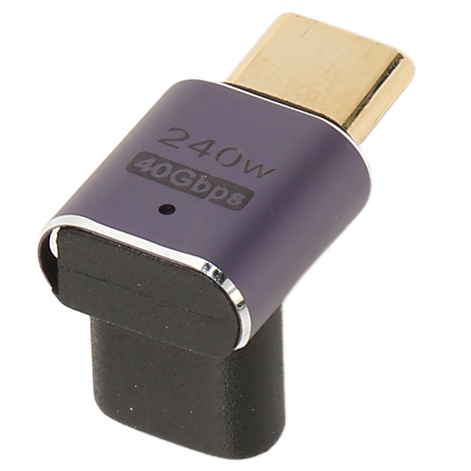 90°-usb-c-adapter (buchse Auf Stecker) Mit 40 Gbit/s Pd-schnellladefunktion (240 W), 8k-auflösung Und 60 Hz Für Pc Und Smartphone