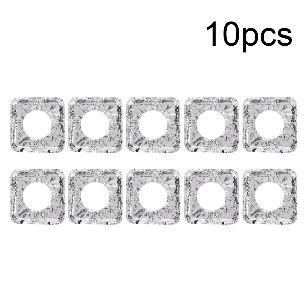 Quadratische Reinigungsplatte Für Gasherde, Hitzebeständiges Aluminium, 10 Stück
