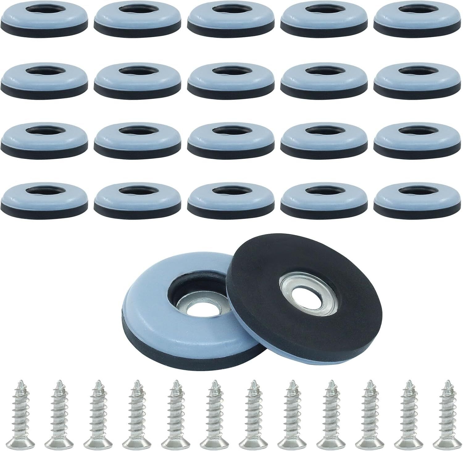 12 Teflon-gleitpads, 1 Zoll Durchmesser, Antirutschpads Für Möbelfüße, Bodenschutz (rund)