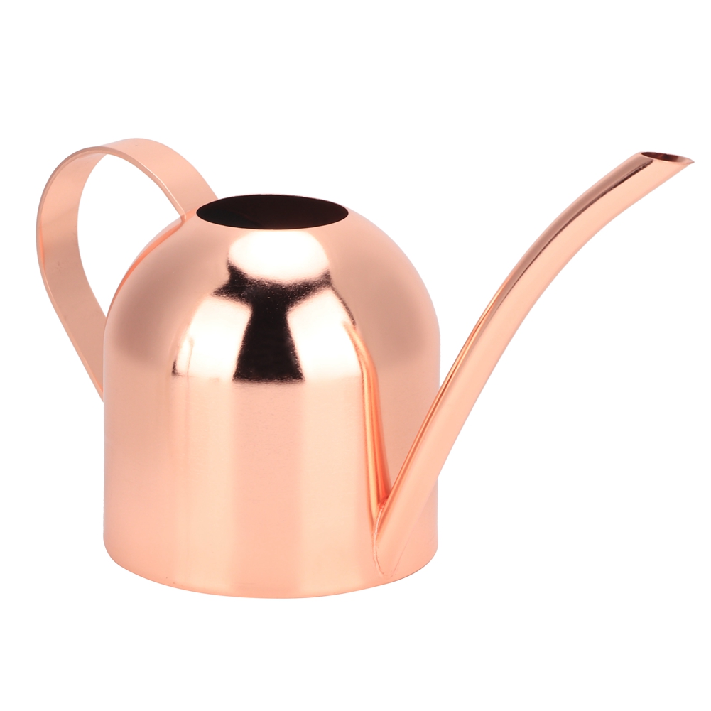 500-ml-gießkanne Aus Edelstahl, Langer Ausguss Für Präzises Gießen – Für Zimmer- Und Gartenpflanzen, Roségoldene Oberfläche