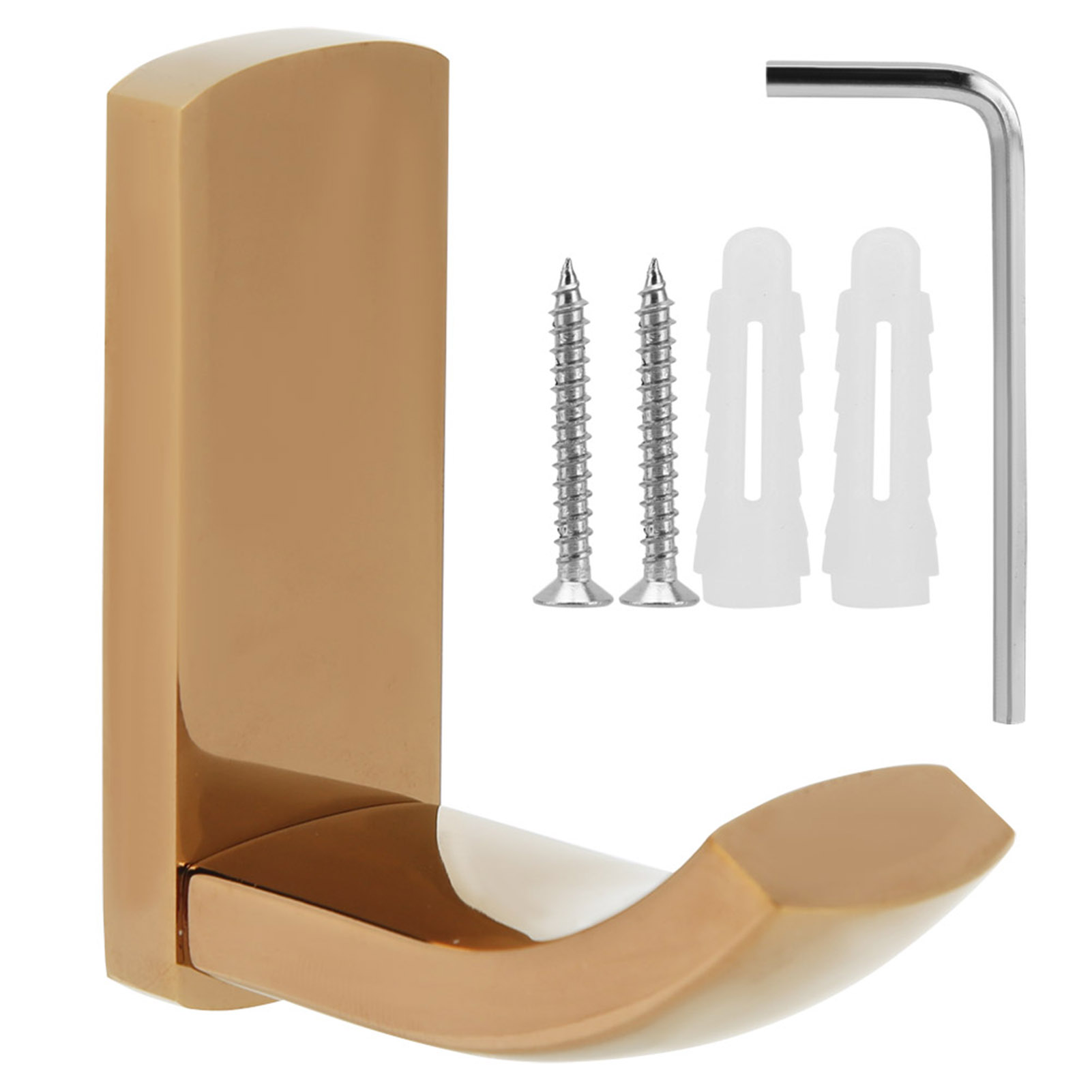 Einfacher Wandhaken Aus Roségoldenem Messing Für Kleidung, Hüte, Handtücher, Küche Und Bad