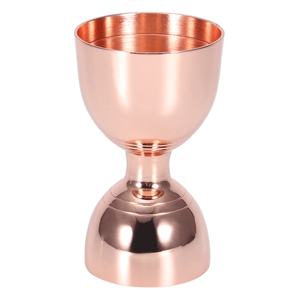 Doppelseitiger Jigger Aus Edelstahl (30/60 Ml) Für Cocktails Und Wein, Messzubehör In Roségold