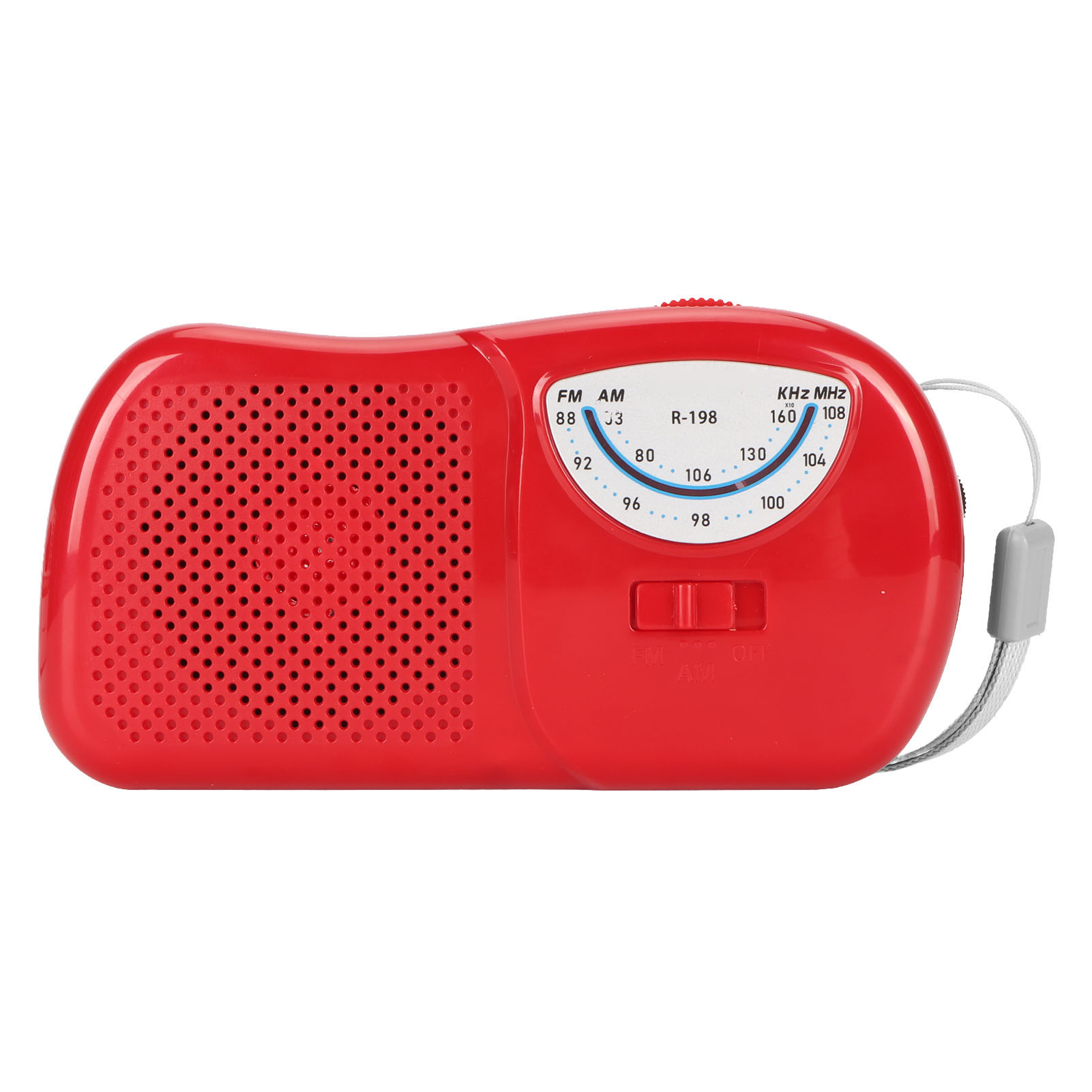Vintage Fm/am-radio, Hohe Empfindlichkeit, Klarer Klang, Mini-taschenradio Für Reisen Und Zuhause, Rot