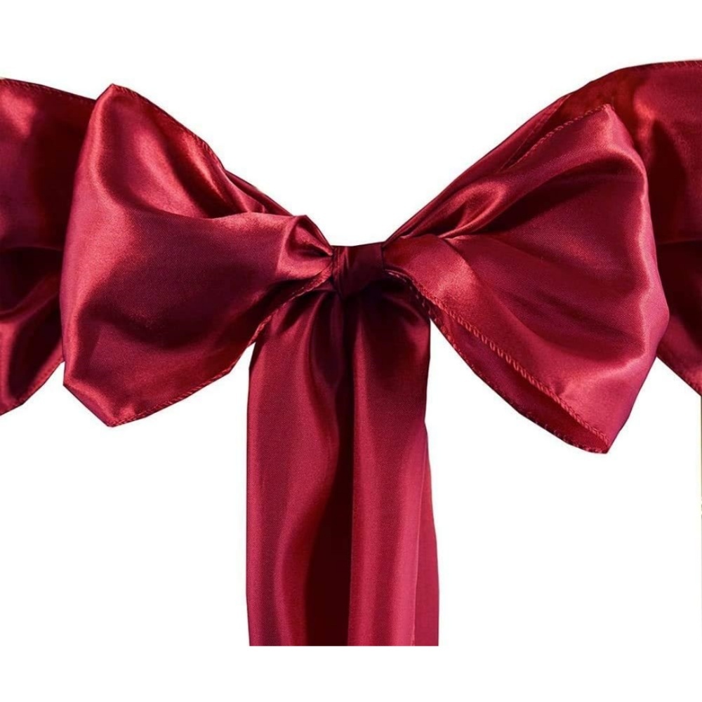25 Elastische Stuhllehnenriemen, Ideal Für Hochzeiten, Veranstaltungen Und Als Dekoration Für Zuhause (weinrot)