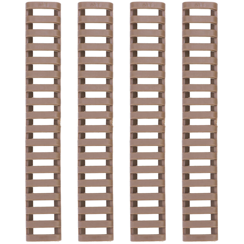 4-teiliger Keymod Picatinny Gummi-schienenschutz (sandfarbe)