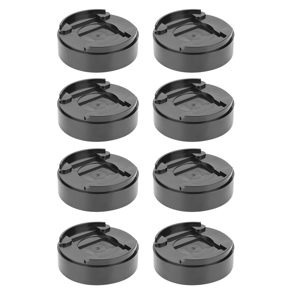 Schwarze, Runde Möbelfüße Aus Kunststoff – Erhöhungen Für Bett, Tisch Und Kleiderschrank – 8er-set